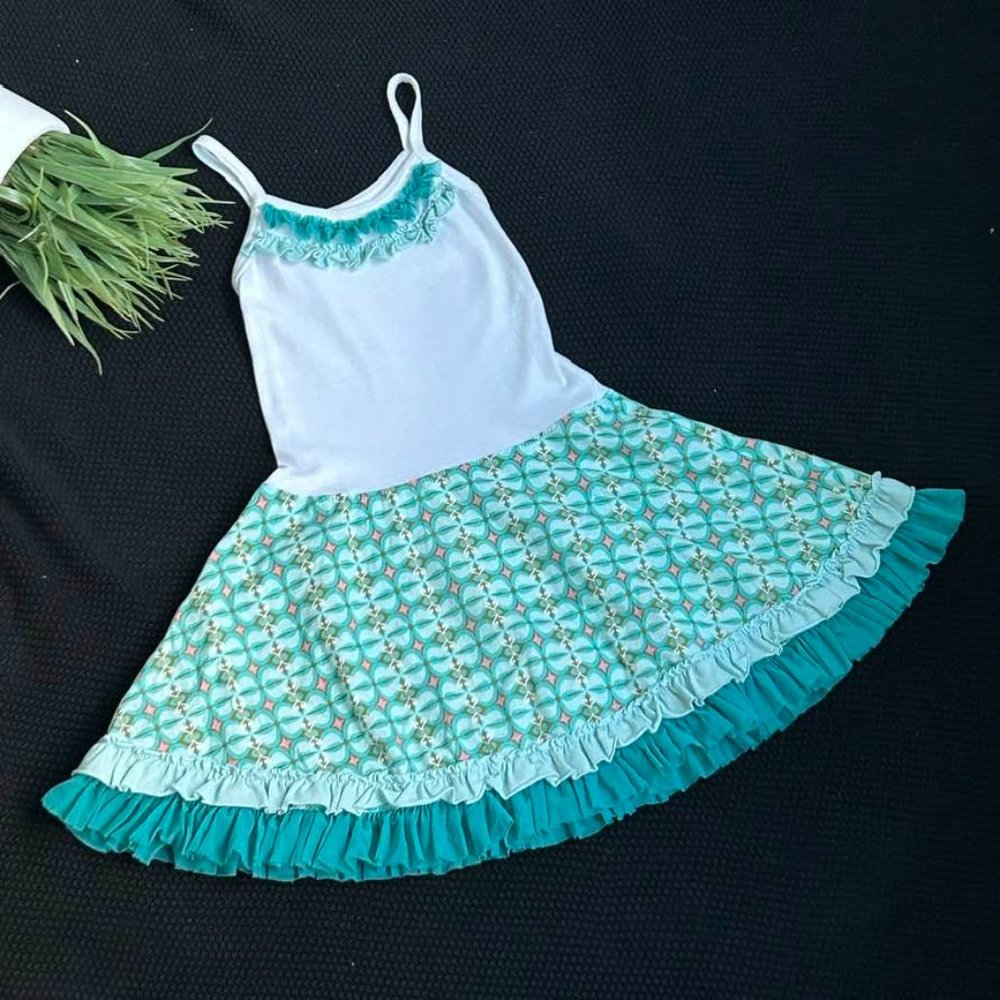 Girls Boutique Adorable Ruffle Tulle Easter Dress Size 4